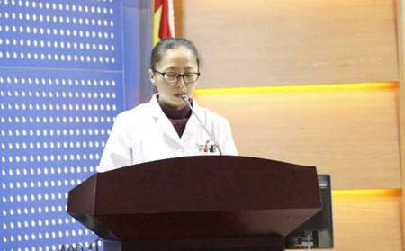 門診組組長于玲玲發言