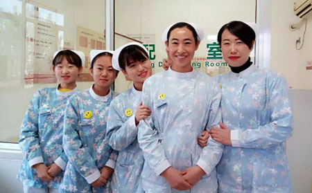 濰坊治療銀屑病醫院祝福護士