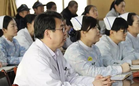 濰坊銀屑病醫院消防演練1