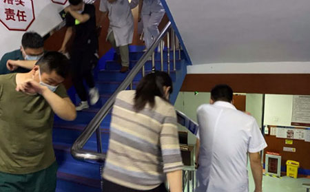 2021火災演練_濰坊東方銀屑病研究院