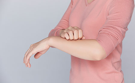 銀皮膚癬皮膚瘙癢